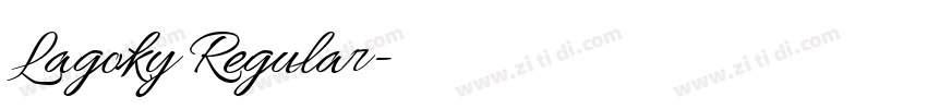Lagoky Regular字体转换 Lagoky Regular字体转换